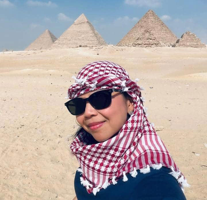 Pemandangan Memukau! Greysia Polii Nikmati Piramida Mesir
